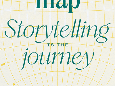 Data is the map, Storytelling is the journey data graphic design poster storytelling typography weekly design