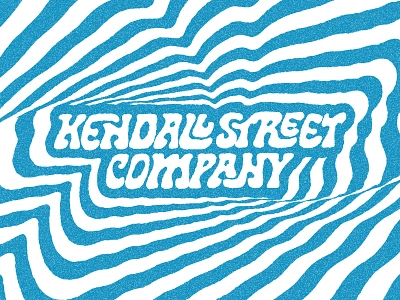 Kendall Street Company Wordmark: Unused direction 60s 70s album art artist logo band band brand band branding band identity band logo band merch groovy jam band jam band logo music music brand music branding psychedelic retro trippy wordmark