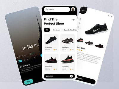 Shoes App UI Design visualdesign