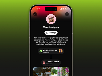 Social App Concept – Profile app concept design ios iphone profile social app ui