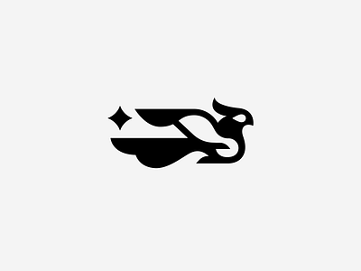 Firebird logo bird branding character firebird fly graphic design logo logotype minimalism sign tail wings