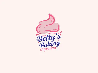 #dailylogochallenge Day 18: Cupcake Logo bakery branding cupcake dailylogo dailylogochallenge design graphic design logo vector