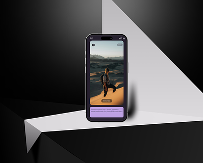 Shots from an AI assited Photo Editing App appdesign darkmode design mockup photo app ui uxdesign