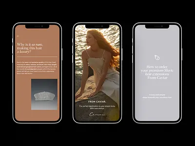 From Caviar Branding & Web Assets beauty brand identity branding elegant fashion feminine graphic design logotype minimalism packaging ui ux web design website website design