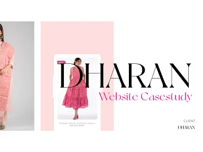 Dharan - Fashionable Ecommerce Website branding development e commerce brand ui web design