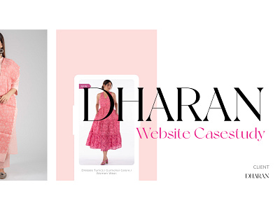 Dharan - Fashionable Ecommerce Website branding development e commerce brand ui web design