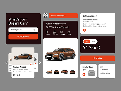 What's your Dream Car? animation app car card cards component components concept design interface jose miguel serna price summary card ui ux uxui vehicle web
