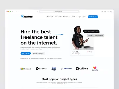 Freelance Platform Redesign Concept app design app ui design freelance product ui redesign ui