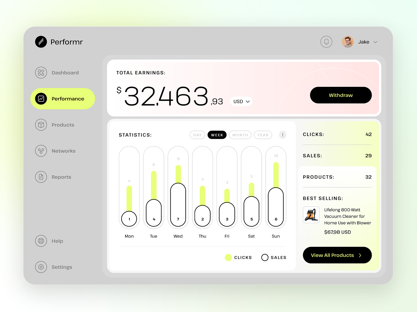 Sales Management App/Tool by Damir Cosic on Dribbble