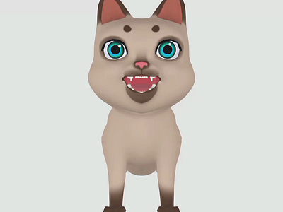 3D cartoon cat 3d art 3d artist 3d cartoon cat 3d cat 3d stylized cat 3d stylized character 3dcat