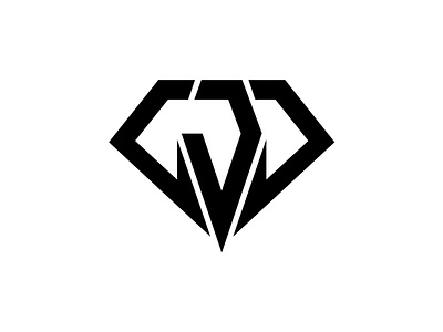 Letter J + Diamond brand branding design diamond identity initial j jewelry lines logo luxury mark minimalist monogram simple store symbol