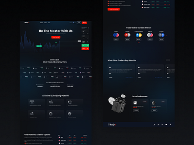 Tradex.io Project - Trading Website ui user experience ux uxui web web design