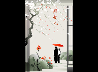 Spring Festival Gala Poster for LCTV cover art graphic design illustration poster