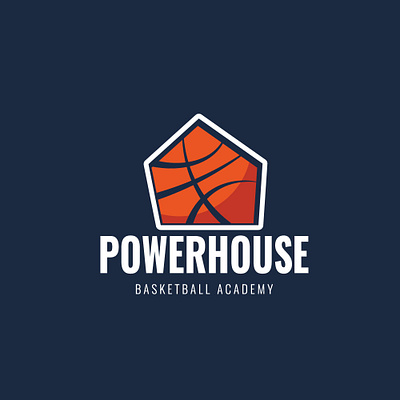 Basketball Academy Logo Concept basketball house logo