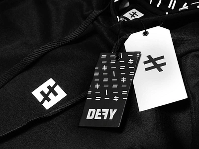 Defy The Brand Apparel Design activewear apparel branding design fashion fashion brand graphic design illustration label logo marketing print product shirt sports tags typography ui ux vector