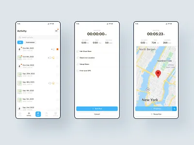 Nike Run App Redesign app app design app ui mobile ui nike product ui redesign ui