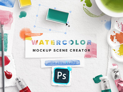 Watercolor Mockup Scene Creator art artistic brushes create your own creative custom mockup isolated object mockup scene mockup scene creator scene splashes transparency transparent washes watercolor watercolor mockup scene creator watercolour