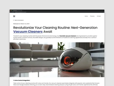 Future Sweep - Vacuum Cleaners adobe adobephotoshop adobexd ai cleaner design dribbble future midjourney photoshop product shot ui ux vacuum web webdesign website xd