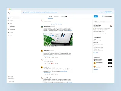 Twitter Redesign Concept app app design app ui design product ui redesign twitter ui x x.com