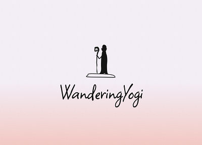 Wandering Yogi graphic design logo typography ui web design