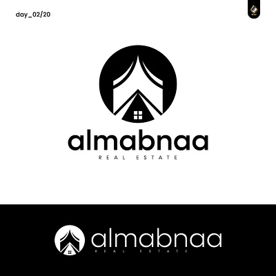 almabnaa Real Estate Logo building real estate skyscraper trending