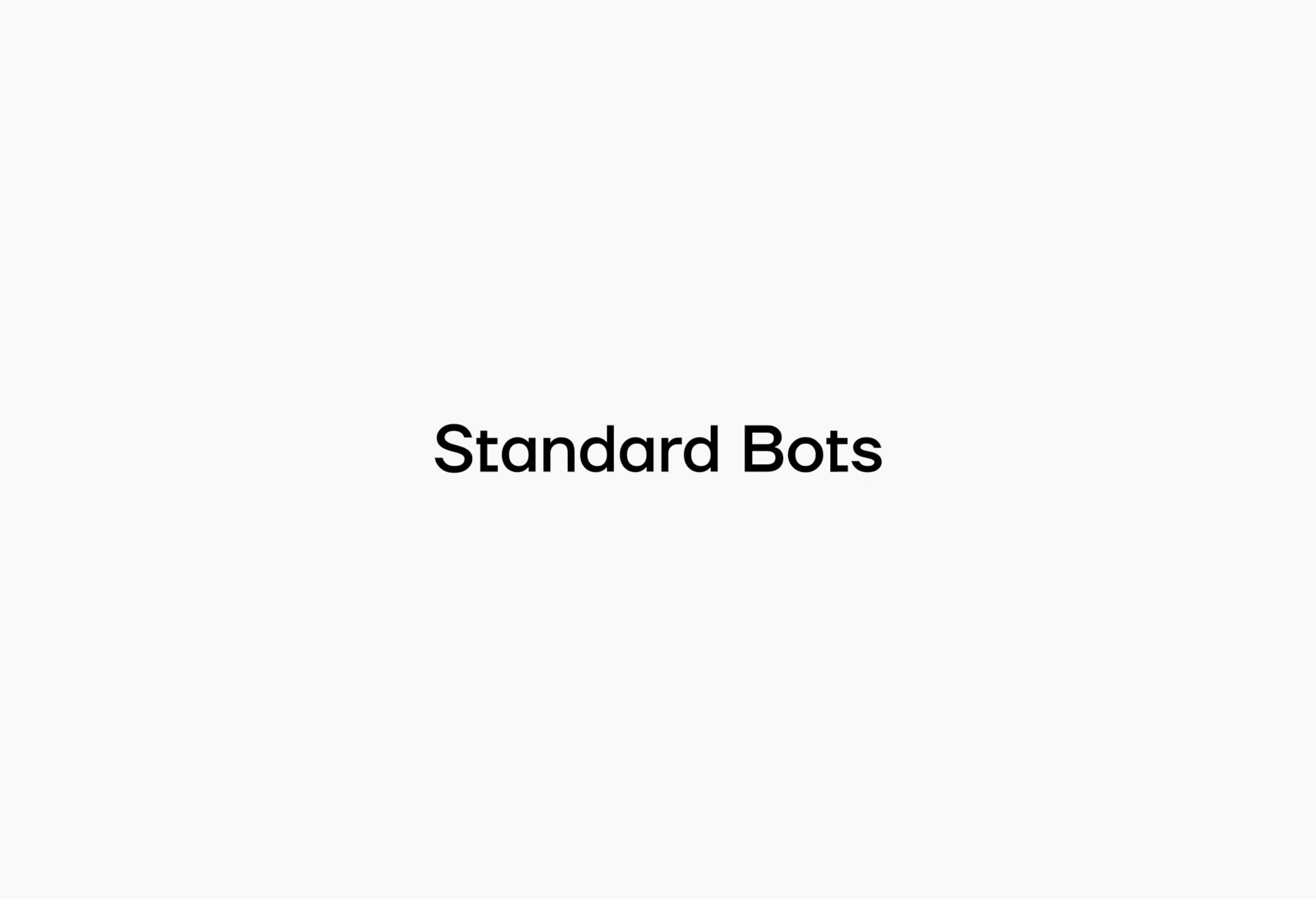 Standard Bots logo animation 2d animation ai animation branding identity identity animation logo logo animation motiongraphics motype shapes type type animation typography animation