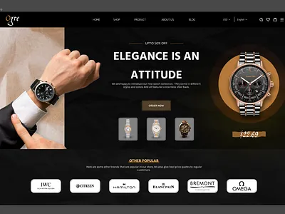 Wrist watch | Website Design branding graphic design ui