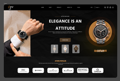 Wrist watch | Website Design branding graphic design ui