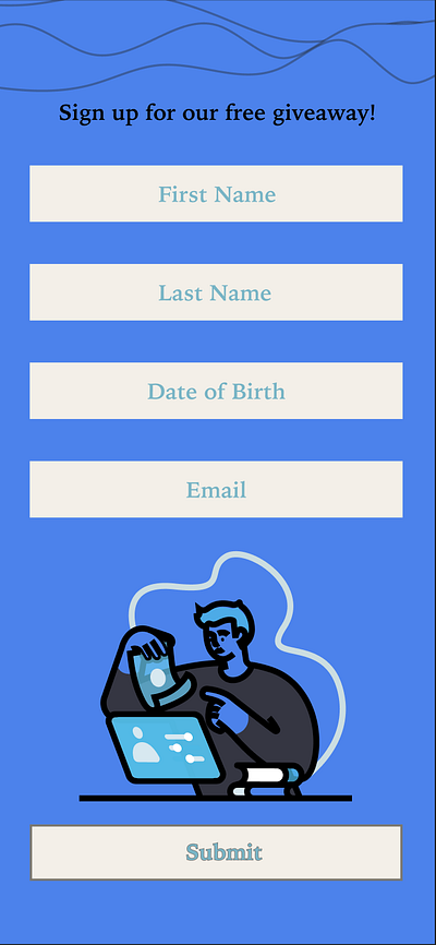 #dailyui Day 1 My first design 😊 dailyui first design sign up form