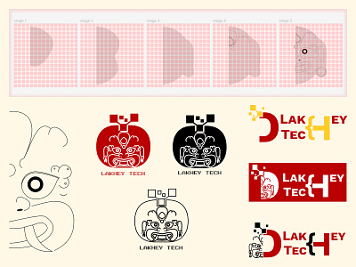 Logo design: Lakhey tech design digital graphic design it lakhey logo