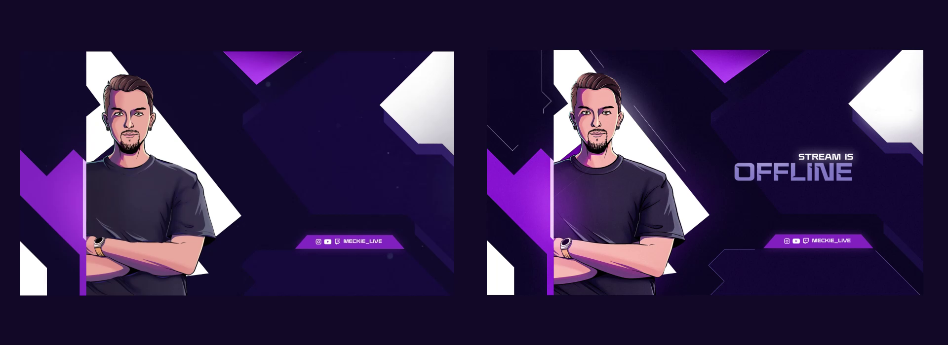 Example of Animated Stream Overlay Design Package