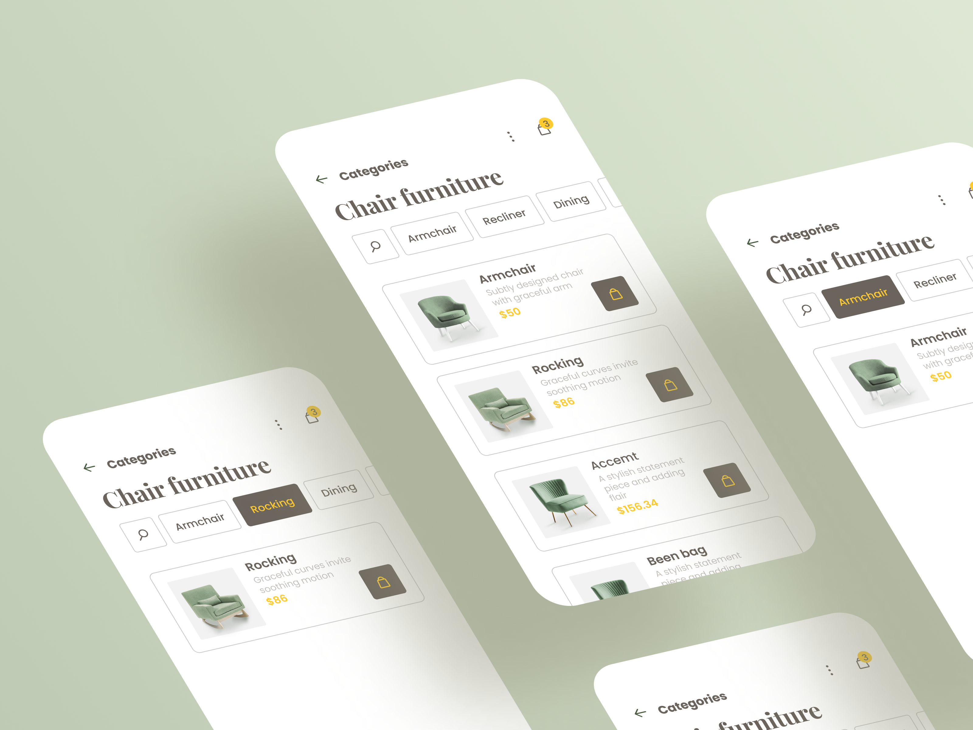 A Furniture Shop Category UI design ui ux uiux design ux