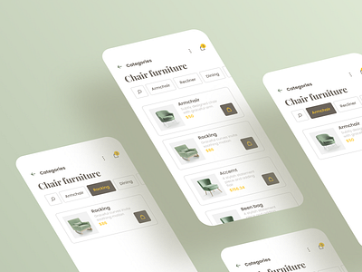 A Furniture Shop Category UI design ui ux uiux design ux