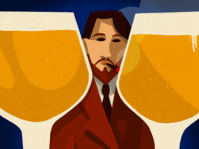 Birra del borgo special labels art. artist beer illustration illustrator labels modigliani poster procreate