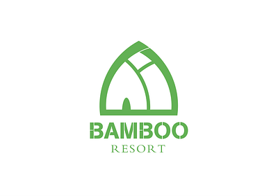 Bamboo Resort Logo branding graphic design logo