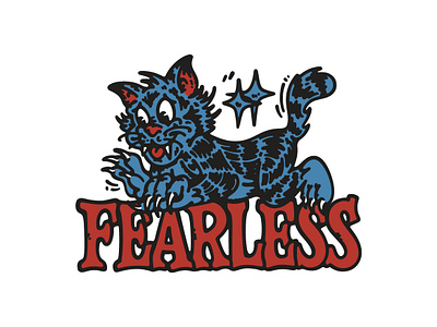 Fearless artwork cartoon cartoon design clothing collect graphic graphic juice mascot design merch design vintage design