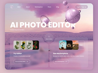 AI Photo Editor ai ai design branding design design figma graphic design illustrations logo logo design ui user experience design user interface design ux uxui web design website design