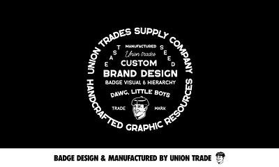 Union Trade Badge art badge badge design branding design drawing graphic design illustration logo ui