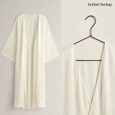 Kaftan Mockup apparel cardigan clothes design download fabric fashion kaftan mockup photoshop psd template textile