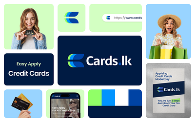 Cards.lk Website Branding apply bank brandidentity branding brandkit color credit cards design graphic design landing page logo minimal ui ux website