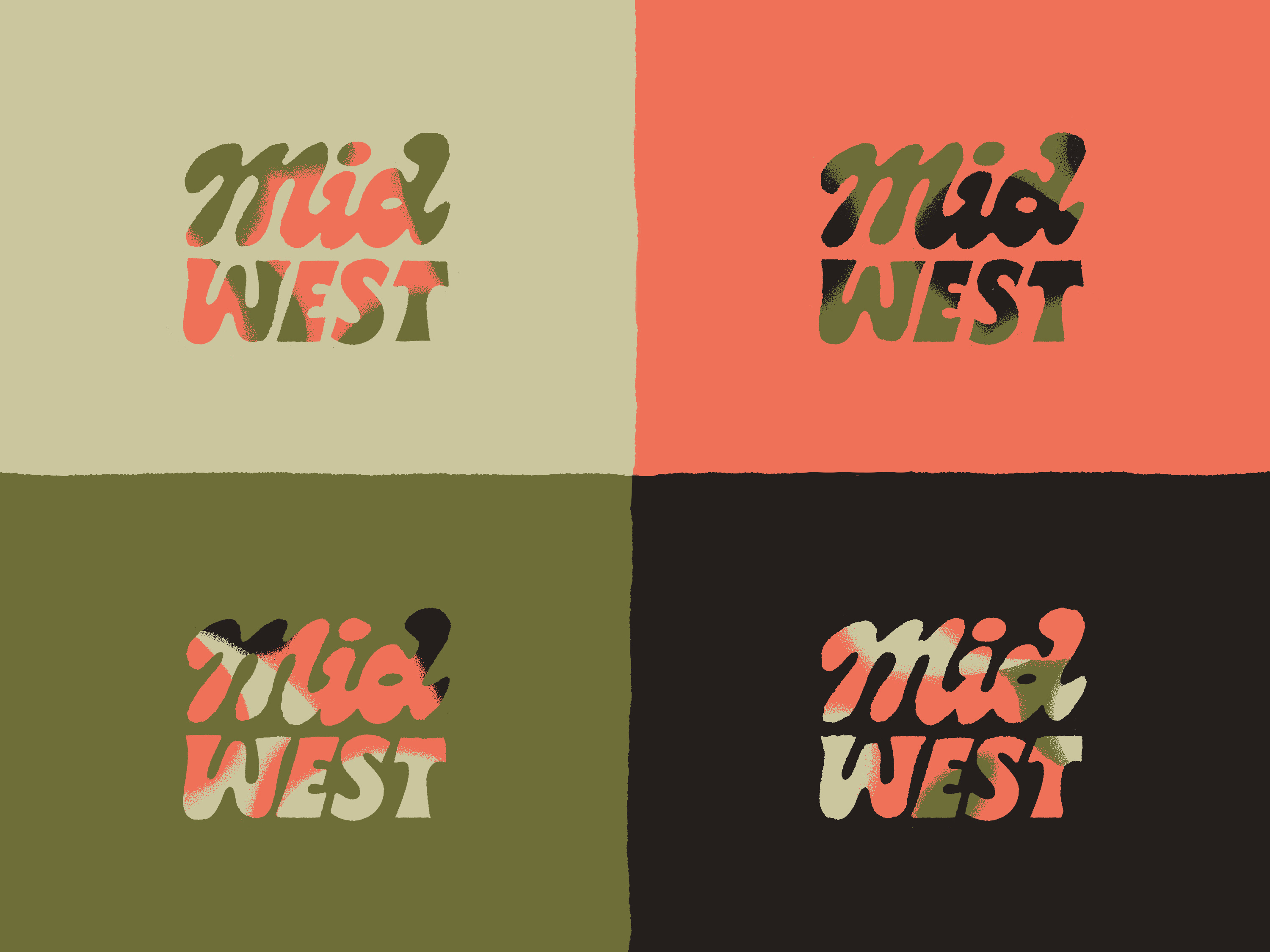 Midwest Colors art badge design hand drawn hand lettering handlettering illustration illustrator lettering midwest patch retro vintage