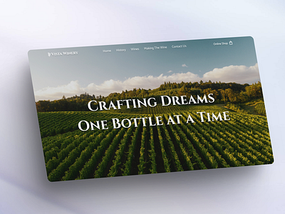 Vineyard Website Concept brand identity design ecommerce figma framer graphic landing page uiux web webflow website website design