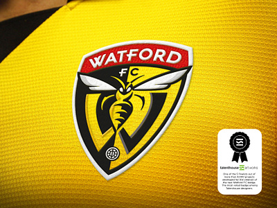 Watford F.C badge branding esporte graphic design logo soccerlogo sportslogo watford
