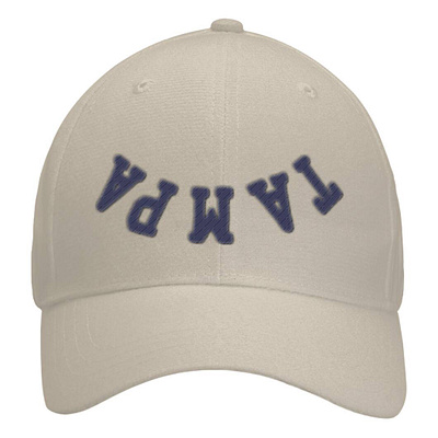 Upside Down Tampa Hat design illustration