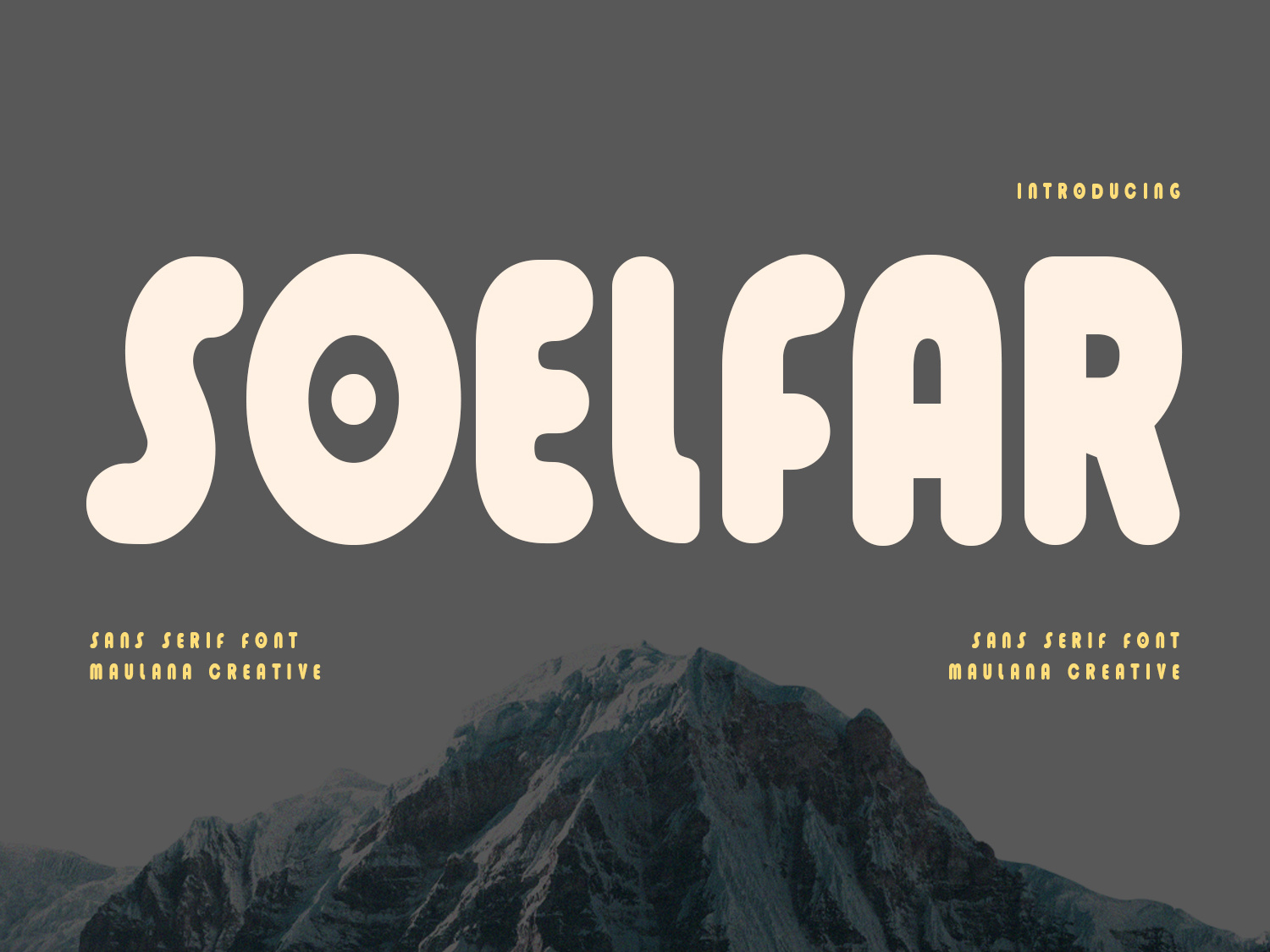 Soelfar Rounded Sans Serif Display Font by Maulana Creative on Dribbble