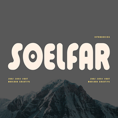 Soelfar Rounded Sans Serif Display Font branding font fonts sans font sans rounded sans serif