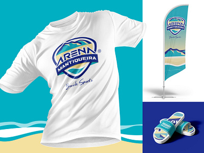 Arena Mantiqueira Beach Sports beachtennis branding esporte graphic design logo sportslogo tennis