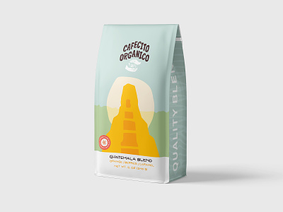Cafecito Organico Packaging coffe illustration packaging