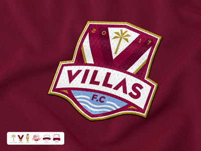 VILLAS F.C branding graphic design logo soccer villas