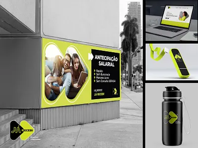 Já Recebi branding finance logo graphic design logo